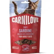 Лакомство для котов Carnilove Soft Snack Sardine with Strawberry мягкие сардина и клубника 50 г