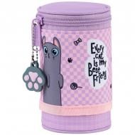 Пенал Lazy Cats K25-684-3 KITE рожевий із малюнком