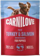 Корм влажный для собак Carnilove Turkey & Salmon with Blueberries паштет индейка и лосось с черникой 300 г