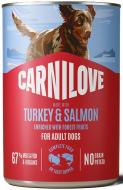 Корм вологий для собак Carnilove Salmon & Turkey паштет лосось та індичка 400 г