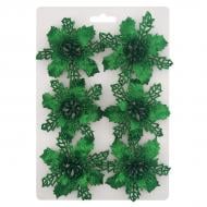 Набор новогоднего декора MIS LT Рождественник мини 6 шт. зеленый