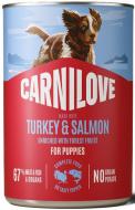 Корм вологий для цуценят Carnilove Salmon & Turkey паштет лосось та індичка 400 г