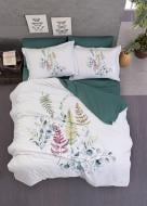 Комплект постельного белья Palm Green 2 белый с зеленым La Nuit