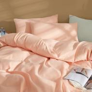 Комплект постельного белья №15-1415 Coral Cloud Mikrosatin Premium 143х210 см пудровый MirSon