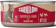 Корм влажный для кошек Carnilove Chicken & Lamb паштет курица и ягнёнок 100 г