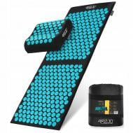 Килимок акупунктурний 4fizjo з подушкою Ergo Mat XL Аплікатор Кузнєцова 4FJ0384 Black/Blue (P-5907739313874)