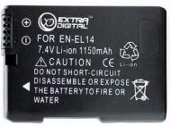 Акумулятор EXTRADIGITAL Nikon EN-EL14 Chip (EN-EL14A) 1150мА*ч (BDN2522) Акумулятор EXTRADIGITAL Nikon EN-EL14 Chip (EN-EL14A) 1150мА*ч (BDN2522)