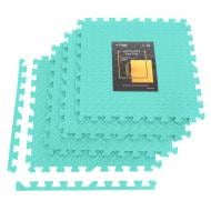 Коврик Cornix 120x120x1 cм Mat Puzzle EVA XR-0234 Mint коралловый
