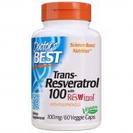 Ресвератрол Doctor's Best Trans-Resveratrol 100 мг 60 гелевих капсул (DRB00171)