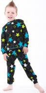 Піжама дитяча унісекс Beezy у різнокольорові зірки р.86 чорний 0218