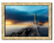 Картина Маяк в тумане 41x31 см Hotel Arizona HD 1 GOLDEN FR-10542243809-LIGH-12x