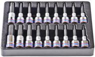 Набір головок 1/2" HEX/TORX Т20-Т60 H4-17 мм KING TONY 18 шт. 9-4138PR