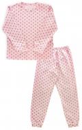Піжама дитяча для дівчинки Beezy у горошок р.104 рожевий 0418
