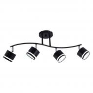 Люстра светодиодная ELIOS Soft 4x10 Вт GX53 черный DL1290