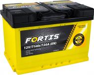 Акумулятор автомобільний Fortis 75Ah 720A 12V «+» праворуч (FRT75-00L)