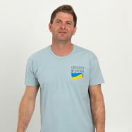 Футболка мужская Sol's Imperial 190 Доброго вечора ми з України 11500245/127L р.L голубой