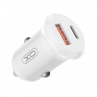 Автомобильное зарядное устройство XO CC69 USB-C 30W, USB-A 18W White (CC69.white) Автомобильное зарядное устройство XO CC69 USB-C 30W, USB-A 18W White (CC69.white)