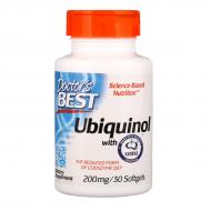 Убіхінол Doctor's Best Ubiquinol with Kaneka 200 мг 30 желатинових капсул (DRB00274)