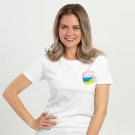 Футболка женская Sol's Imperial Women 190 Доброго вечора ми з України 11502102/127XXL р.XXL белый