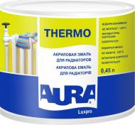 Емаль Aura® акрилова радіаторна Luxpro Thermo білий напівмат 0,45 л