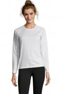 Футболка с длинным рукавом Sol's Sporty Lsl Women 02072102 р.S белый Футболка с длинным рукавом Sol's Sporty Lsl Women 02072102 р.S белый