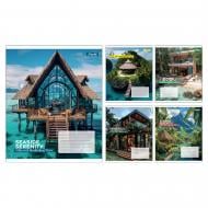 Тетрадь школьная Seaside Serenity 60 листов в клеточку 1 вересня