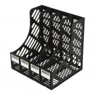 Лоток для бумаг вертикальный 4 в1 черный BM.6101 Buromax