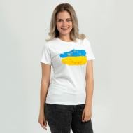 Футболка женская Sol's Imperial Women 190 Ukraine-EU Flag 11502102/128M р.M белый