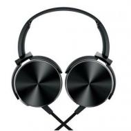 Накладні дротові стерео навушники L-подібний штекер Good Idea MDR XB 450 Чорний (3146imhh)