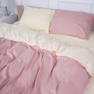 Комплект постельного белья MirSon Pimiango (12-0712+15-1415) Mikrosatin Premium молочный/розовый