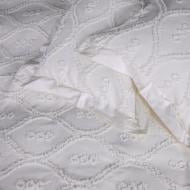 Комплект постільної білизни MirSon Pique Cotton Snow mountain молочний