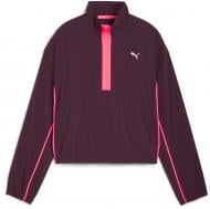 Анорак жіночий Puma RUN FOR HER FASHION WOVEN 1/2 ZIP 52574344 р.XL бордовий