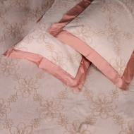 Комплект постільної білизни MirSon Pique Cotton Warm sun пудровий