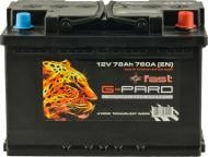 Акумулятор автомобільний G-Pard Fast 78Ah 760A 12V «+» праворуч (TRC078-F00)