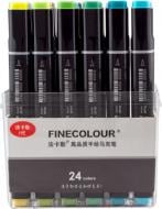 Набор двусторонних маркеров FINECOLOUR Brush 24 цвета EF102-TB24 разноцветный 