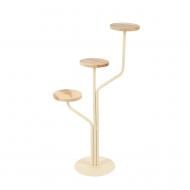 Подставка для цветов Vitan " Фикус " на 3 вазона 58х30x104 см слоновая кость Подставка для цветов Vitan " Фикус " на 3 вазона 58х30x104 см слоновая кость