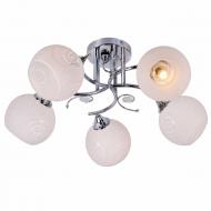 Люстра потолочная ELIOS Hydrangea 5x10 Вт E27 серебряный DL1395