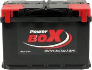 Аккумулятор автомобильный PowerBox Euro 0 74Ah 720A 12V «+» справа (SLF074-00)