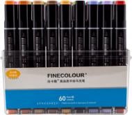 Набор двусторонних маркеров FINECOLOUR Brush 60 цветов EF102-TB60 разноцветный