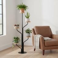 Подставка для цветов Vitan " Орхидея " на 5 вазонов 60х30x132 см черный Подставка для цветов Vitan " Орхидея " на 5 вазонов 60х30x132 см черный