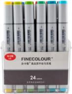 Набор двусторонних маркеров FINECOLOUR Sketchmarker 24 цвета EF100-TB24 разноцветный 