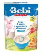 Каша молочна Bebi від 6 місяців Premium 5 злаків з малиною та абрикосом 200 г