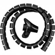 Органайзер для кабелей 30 мм, черный HiSmart