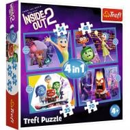 Пазлы Trefl 4 в 1 (35, 48, 54, 70 эл.) Головоломка Inside Out 2 Управлять эмоциями 34652