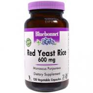 Червоний Дріжджовий Рис 600мг Bluebonnet Nutrition 120 гелевих капсул