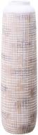 Ваза полирезиновая Blondie Top 14х14х50 см 50 см белая с бежевым