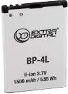 Акумулятор EXTRADIGITAL Nokia BP-4L 1500 мА/г (DV00DV6025) Акумулятор EXTRADIGITAL Nokia BP-4L 1500 мА/г (DV00DV6025)