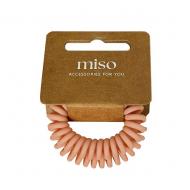 Резинка для волос MISO accessory пружинка персиковая матовая мини 2 шт. Резинка для волос MISO accessory пружинка персиковая матовая мини 2 шт.