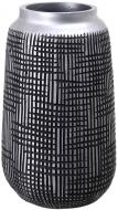 Ваза полирезиновая Grey 18,5х18,5х31 см 31 см серая с черным