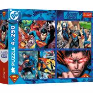 Пазлы Trefl 4x250 Superman Смелость Супермена 13340
